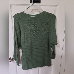 Women's Green Ribbed Shirt